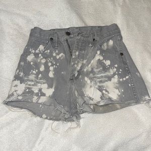 Vintage home bleached WRANGLER shorts